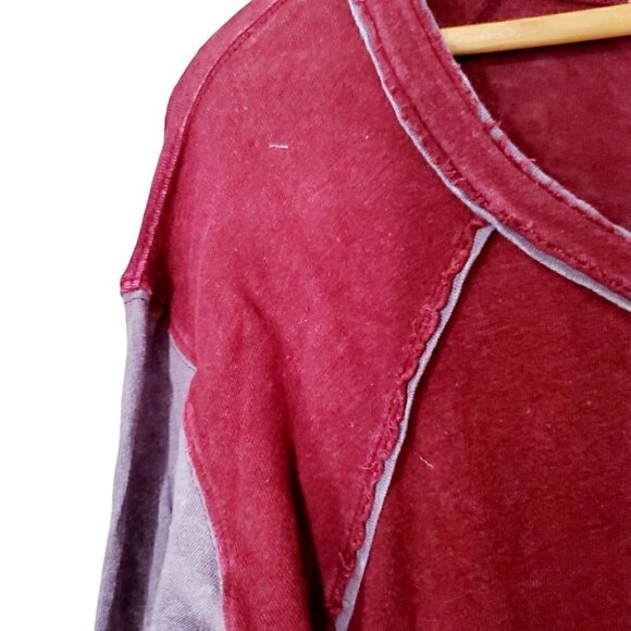 FREE people casual solid summer red pullover women's tops size XS - Picture 5 of 10